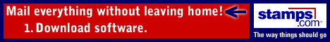 Mail everything without leaving home! Stamps.com